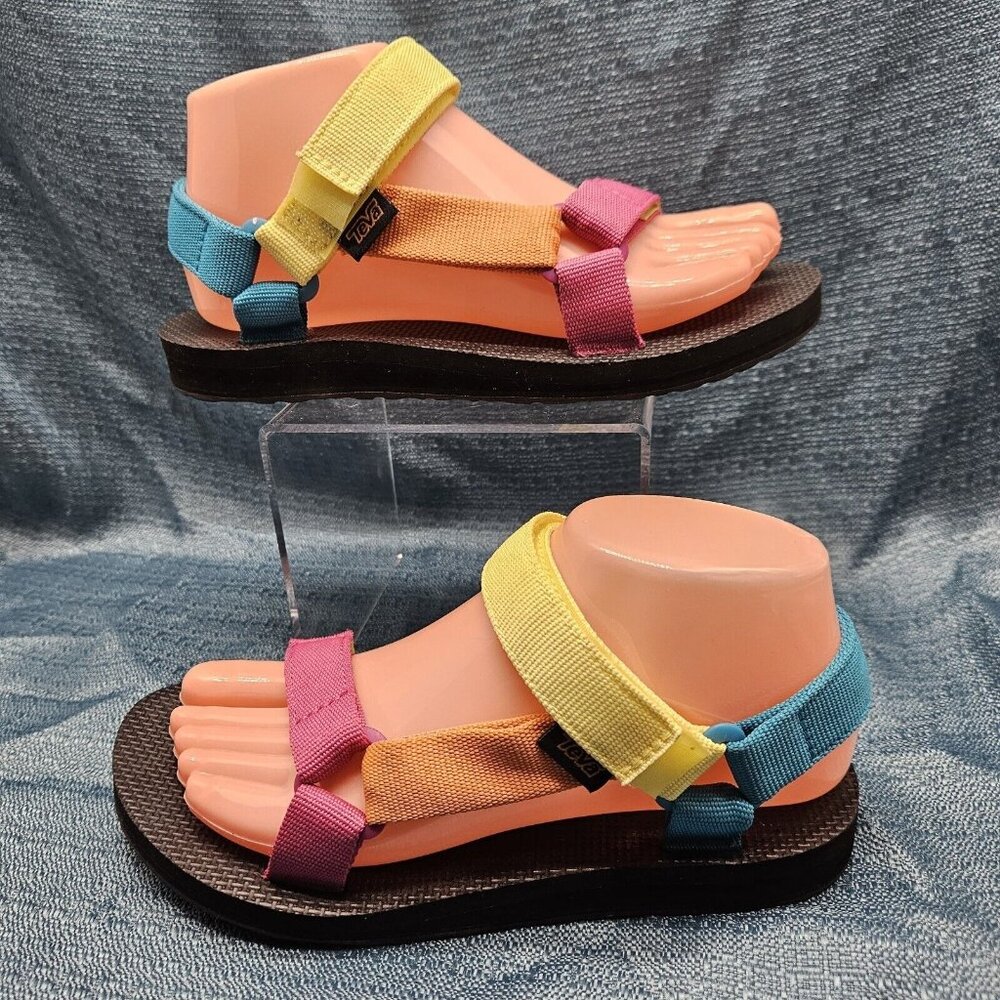 Teva Universal Womens Sandals 1003987 Multicolor Colorblock US Size 6